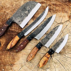 Best Hand Forged Carbon Steel Chef's Knife Set